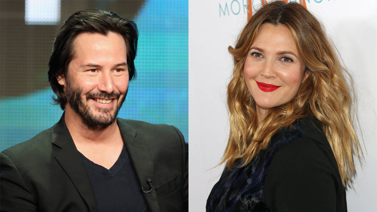 Keanu Reeves And Drew Barrymore