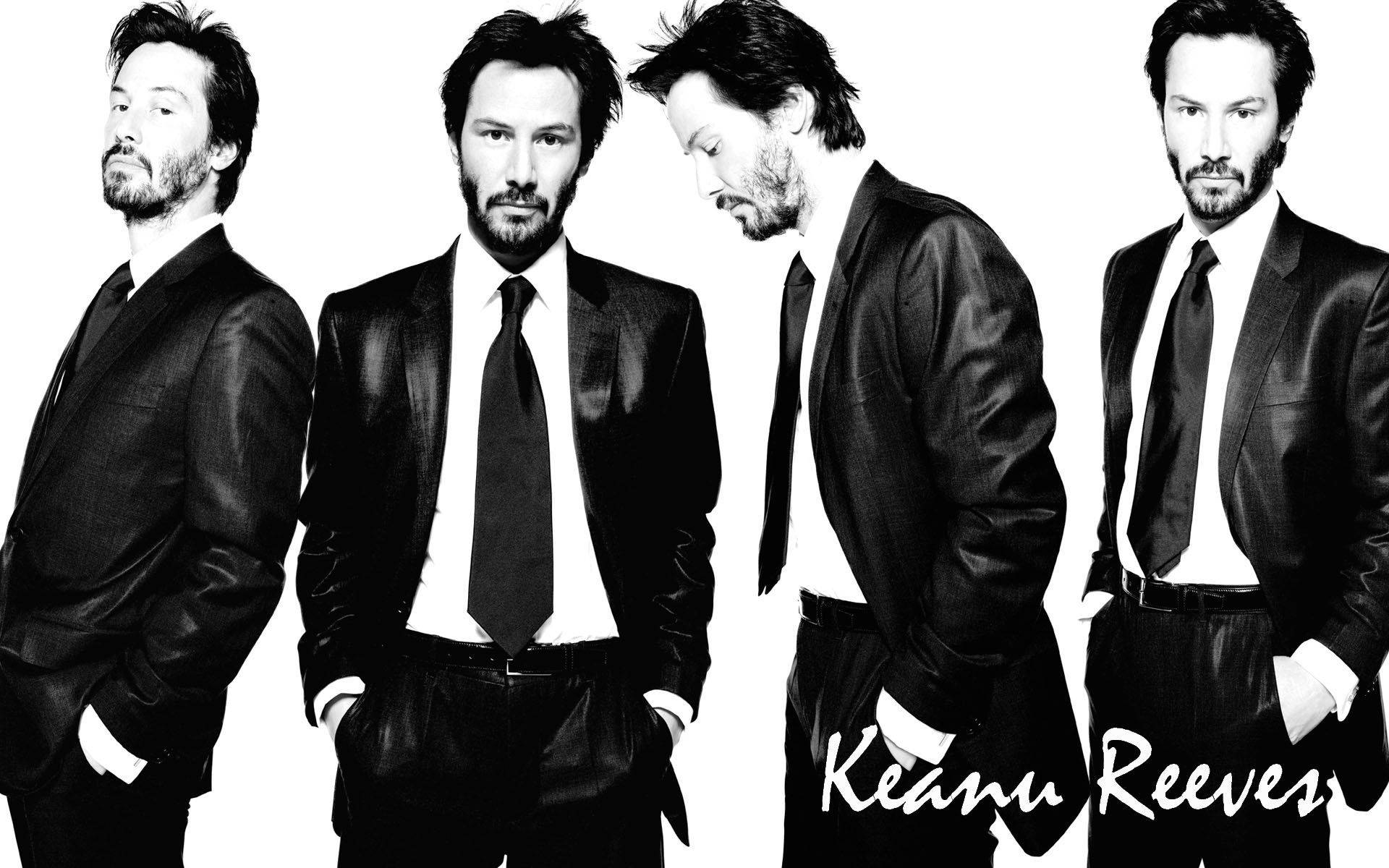 Keanu Reeves Four Image Pattern Background