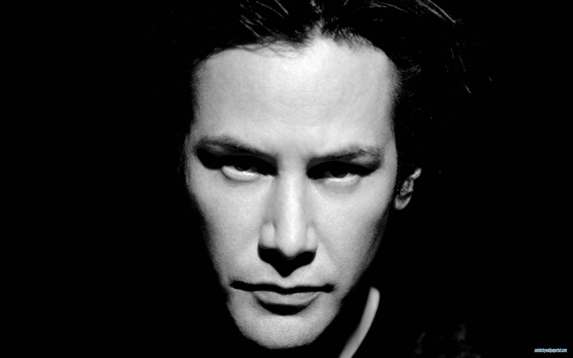 Keanu Reeves Grayscale Effect Background