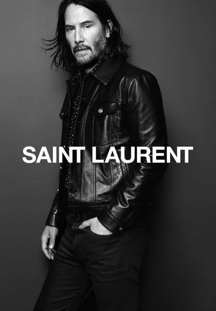 Keanu Reeves Saint Laurent Campaign Background