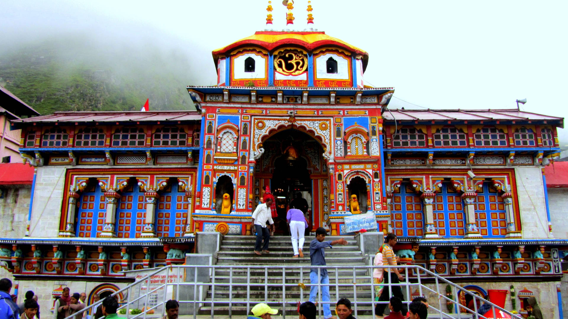 Kedarnath Colorful Temple 4k Background