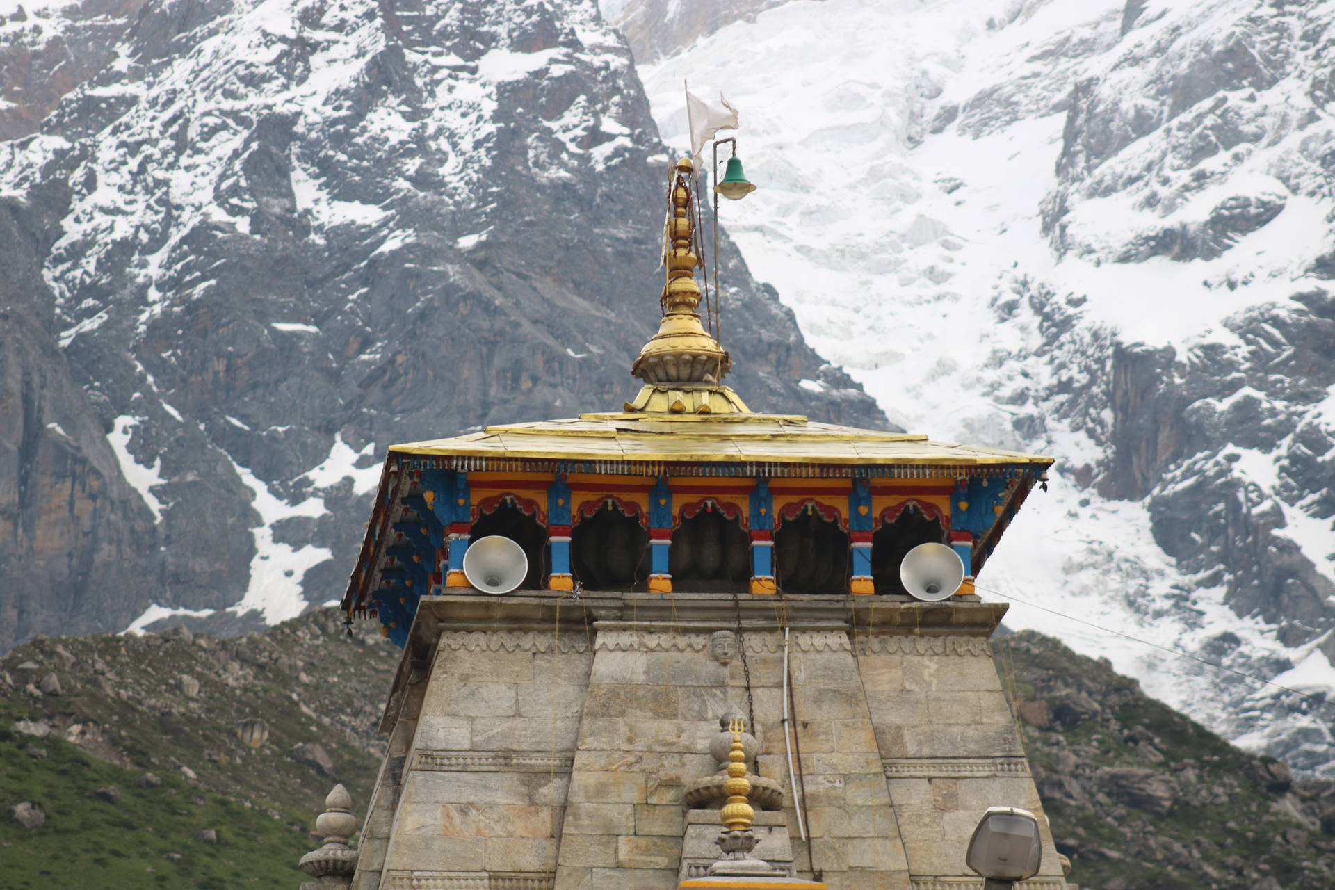 Kedarnath Temple Peak 4k Background