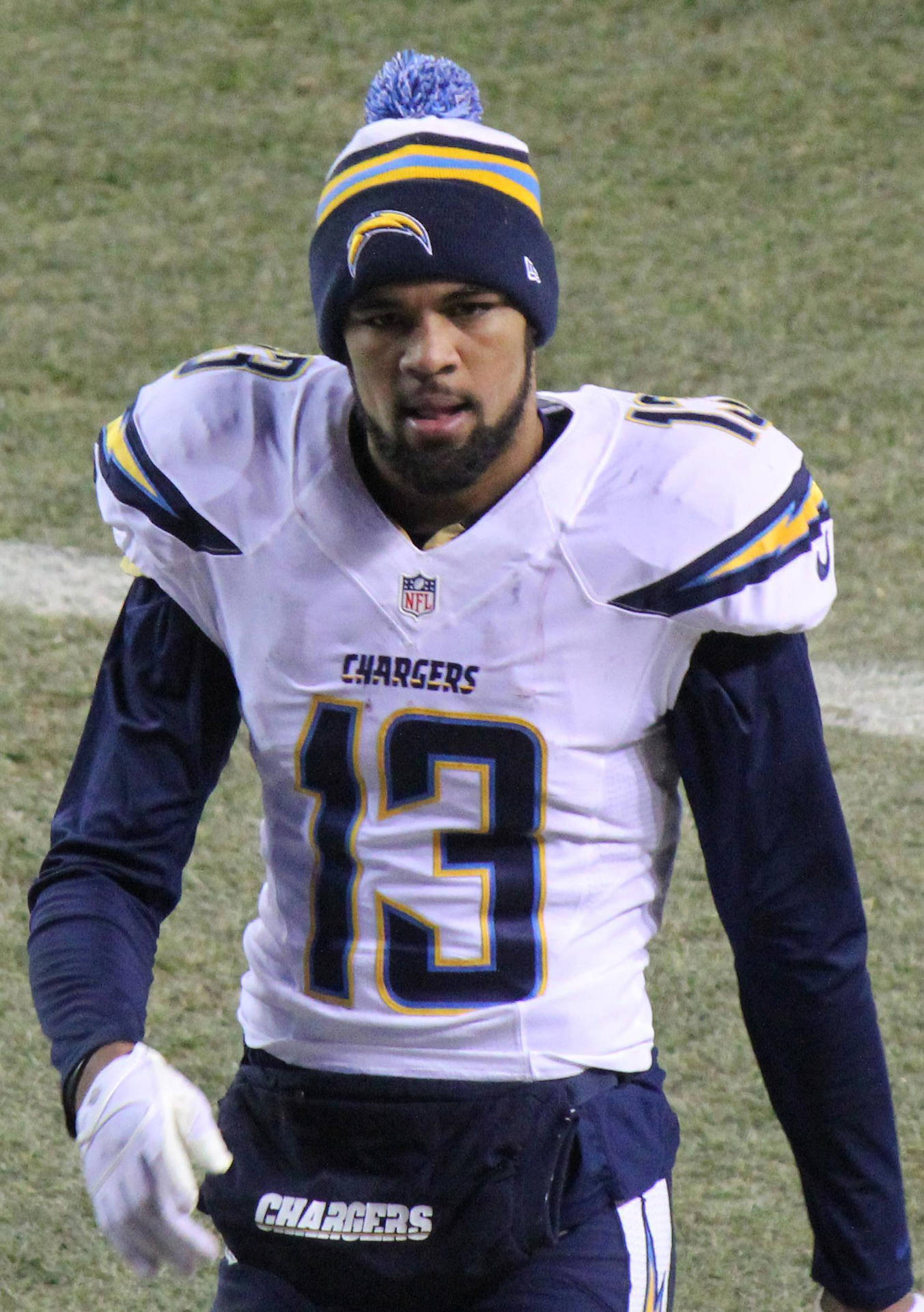 Keenan Allen Geared Up For Game Background