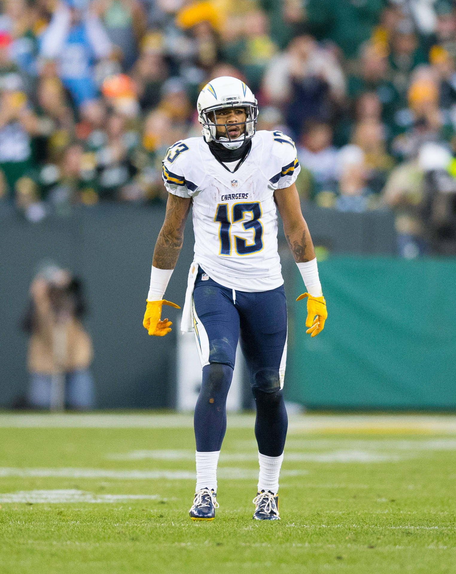 Keenan Allen In Action On The Field Background