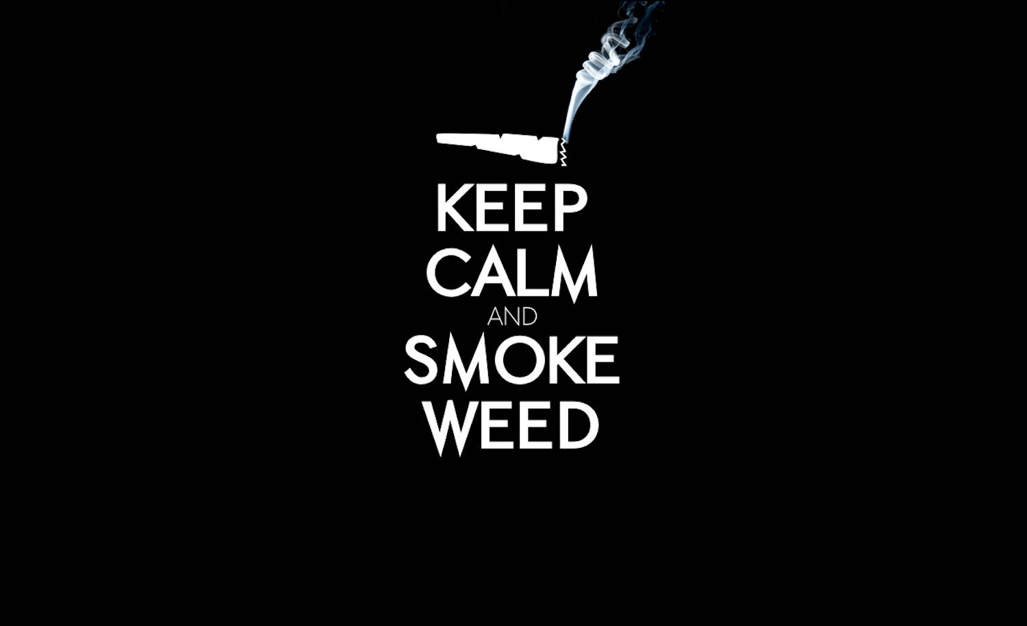 Keep Calm And Smoke Weed Blunt Graphic