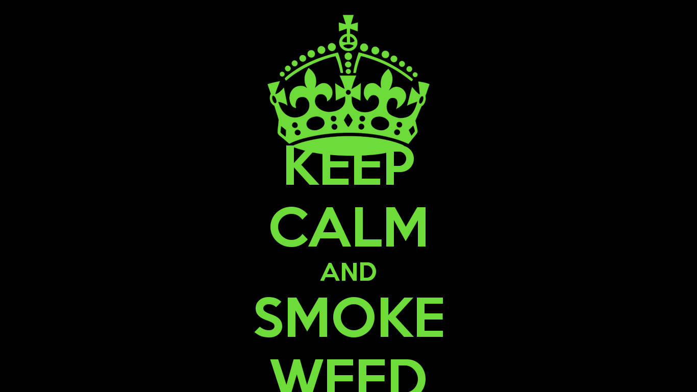 Keep Calm And Smoke Weed Background