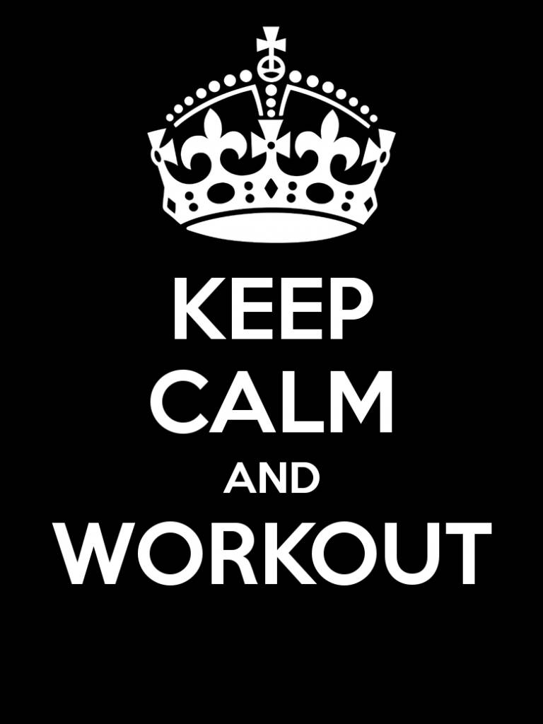 Keep Calm And Workout By Sassy Sassy Background