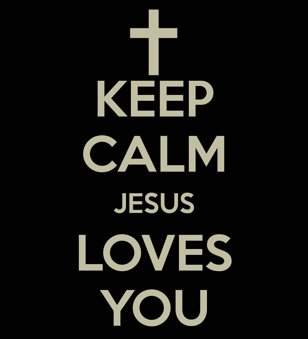 Keep Calm I Love Jesus Iphone Background