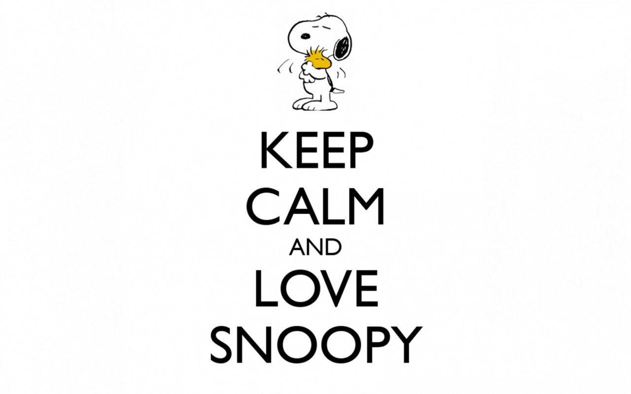 Keep Calm Love Snoopy