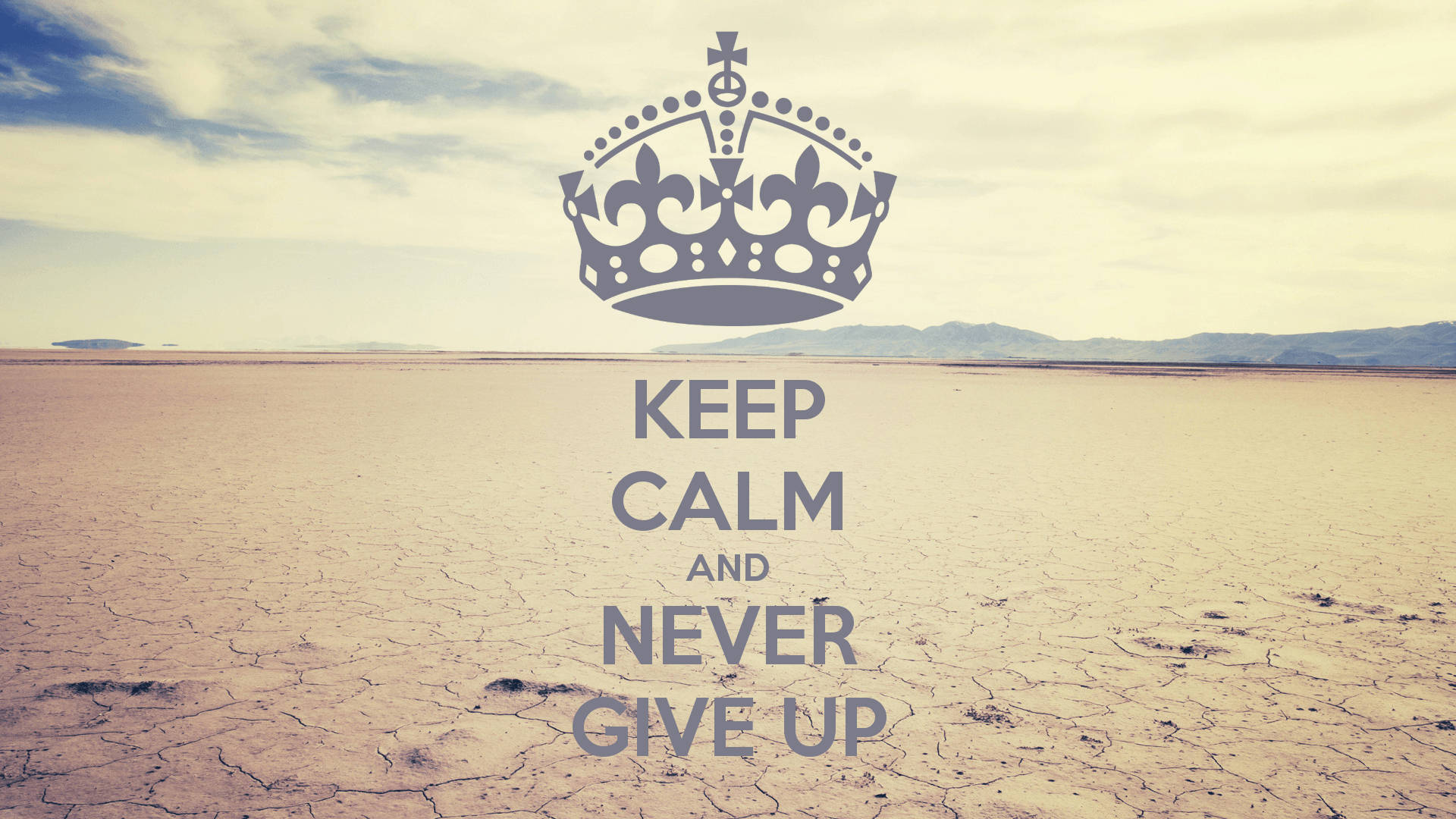 Keep Calm Never Give Up Background