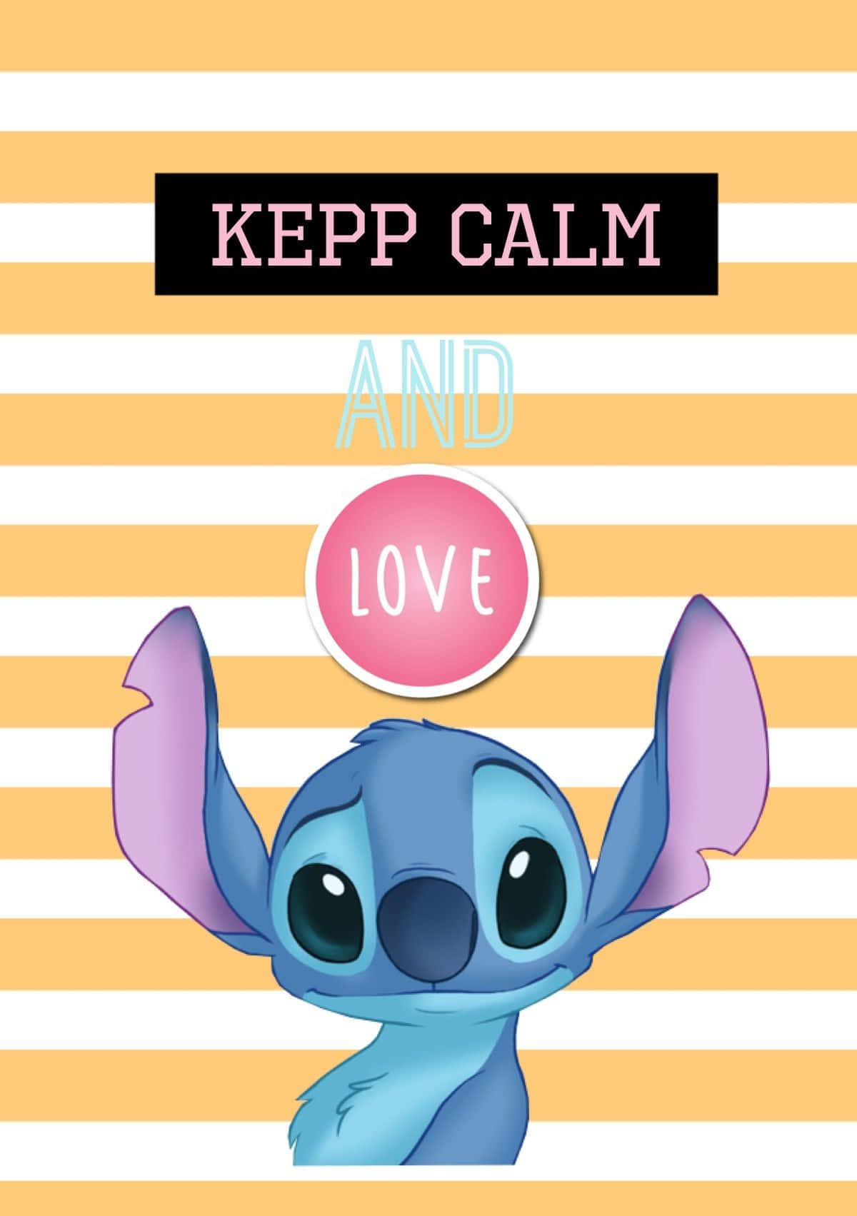Keep Calmand Love Stitch Background