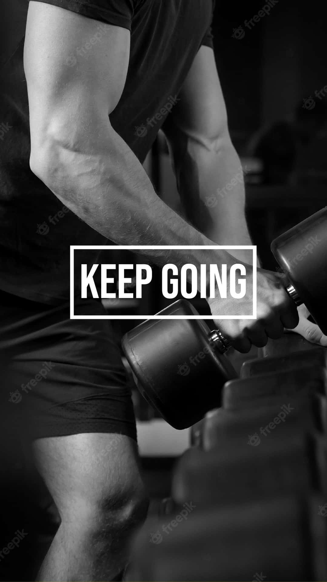 Keep Going - Fitness Poster Background