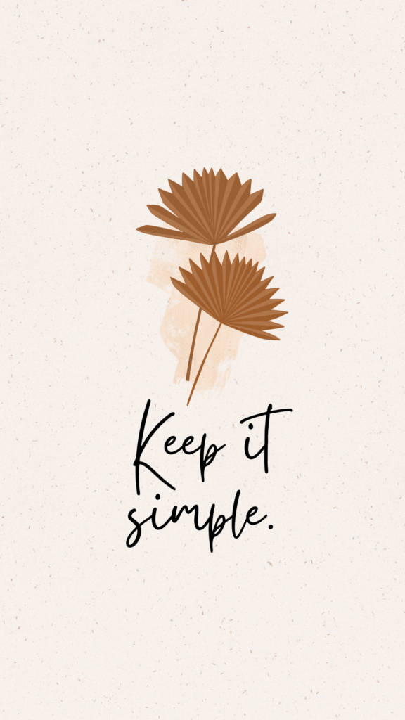 Keep It Simple Boho