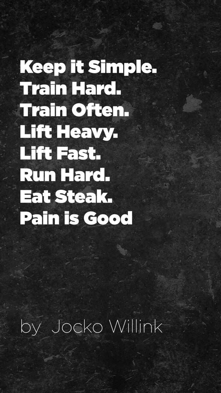 Keep It Simple Train Hard Lift Heavy Eat Good Background