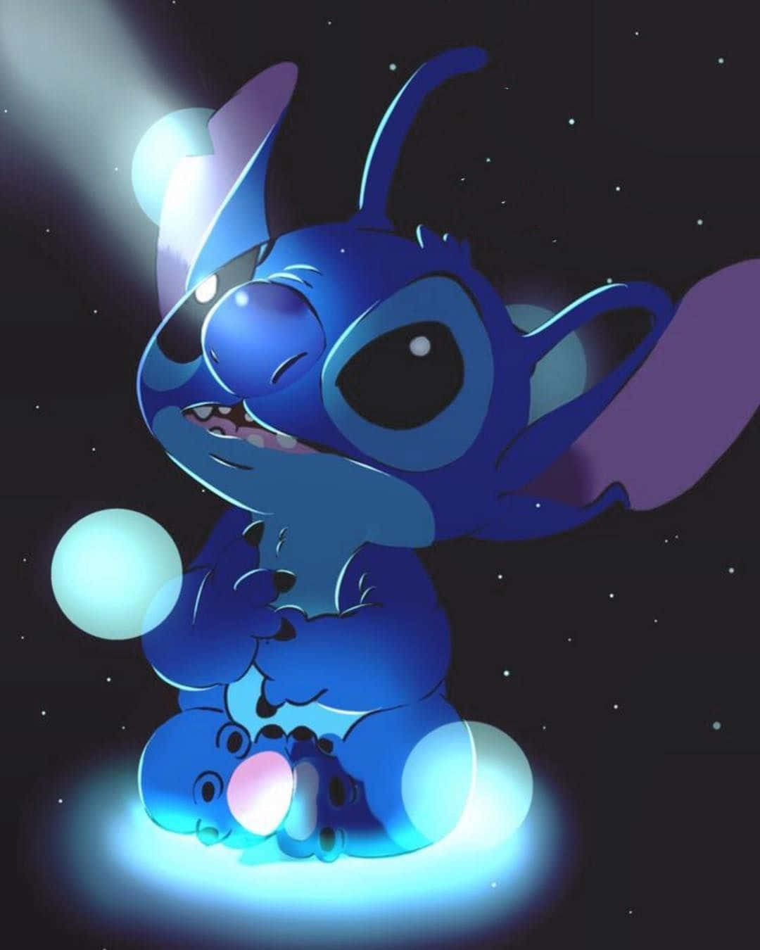Keep Smiling, Baby Stitch! Background