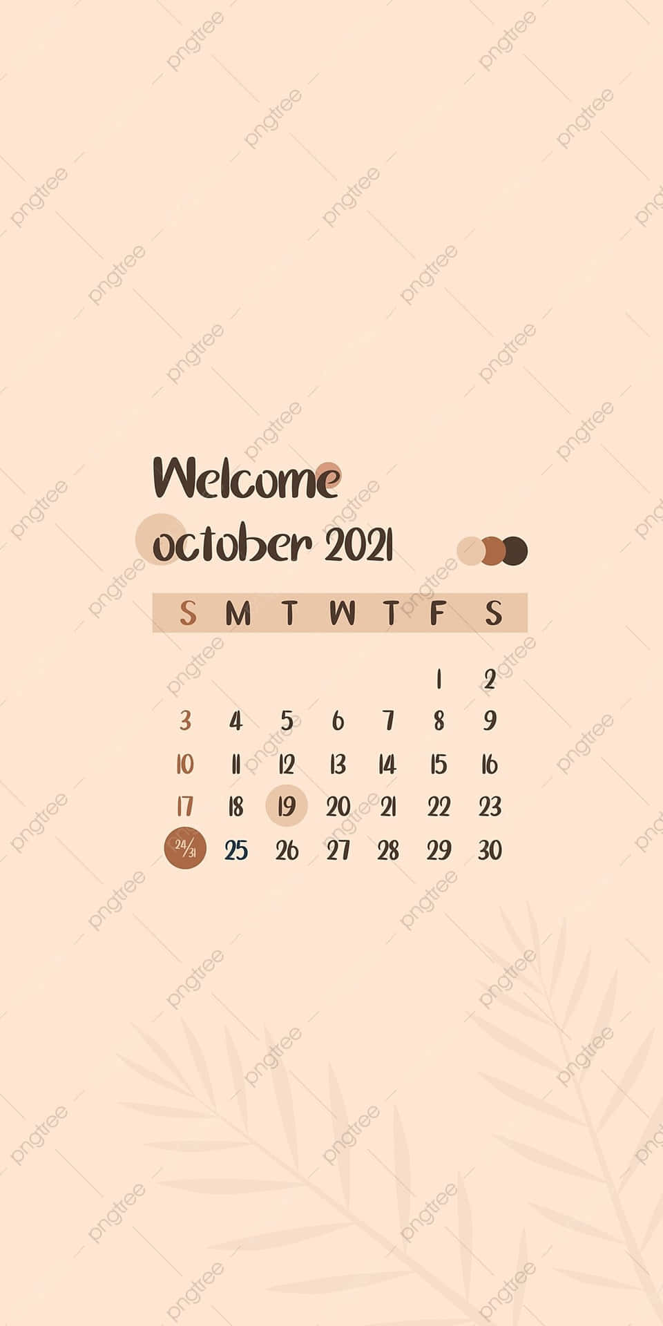 Keep Track Of Important Dates In October With This 2021 Calendar Background
