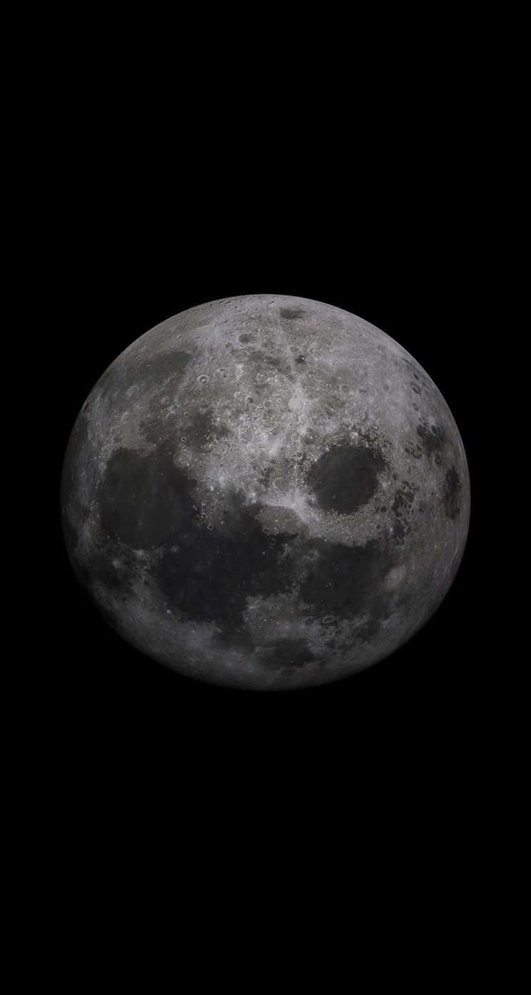 Keep Track Of The Real Moons That Receive You And Leave With This Amazing Moon Iphone. Background
