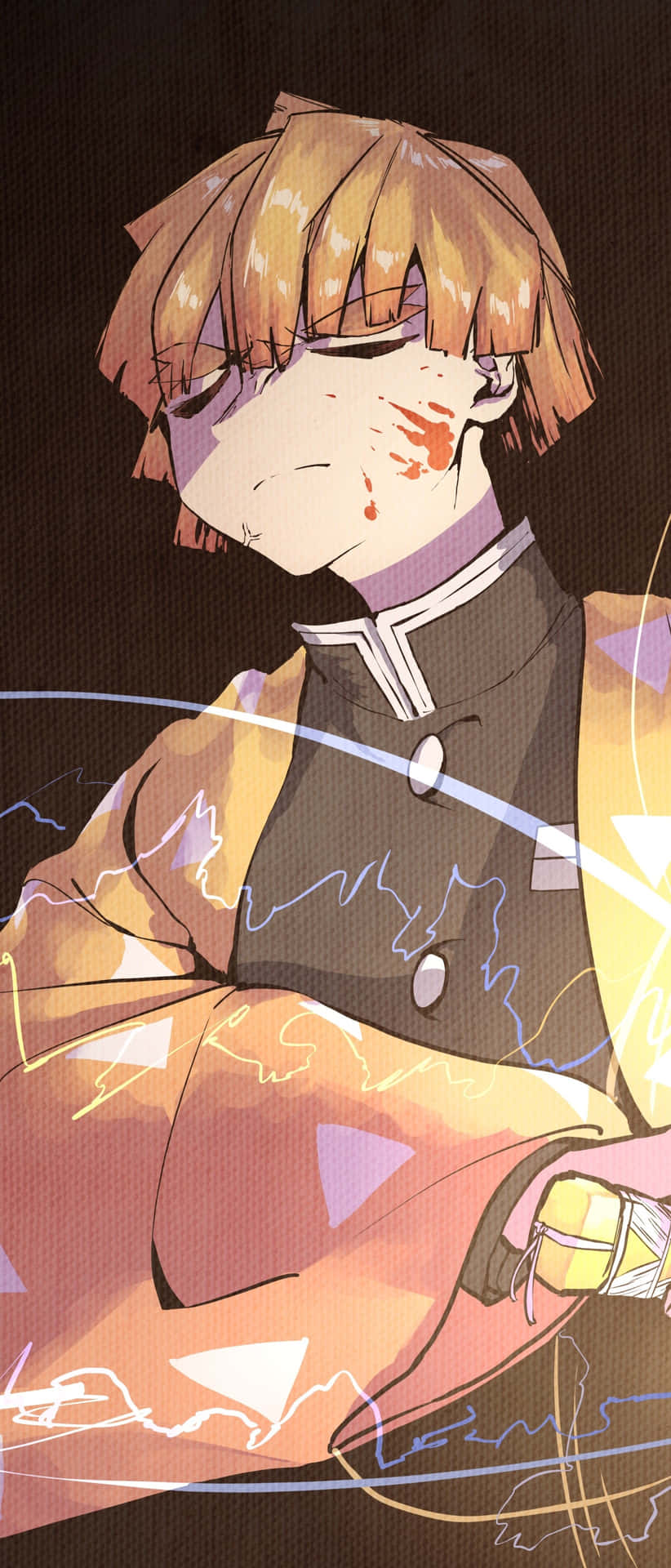 Keep Up And Stay Connected With The Zenitsu Phone Background