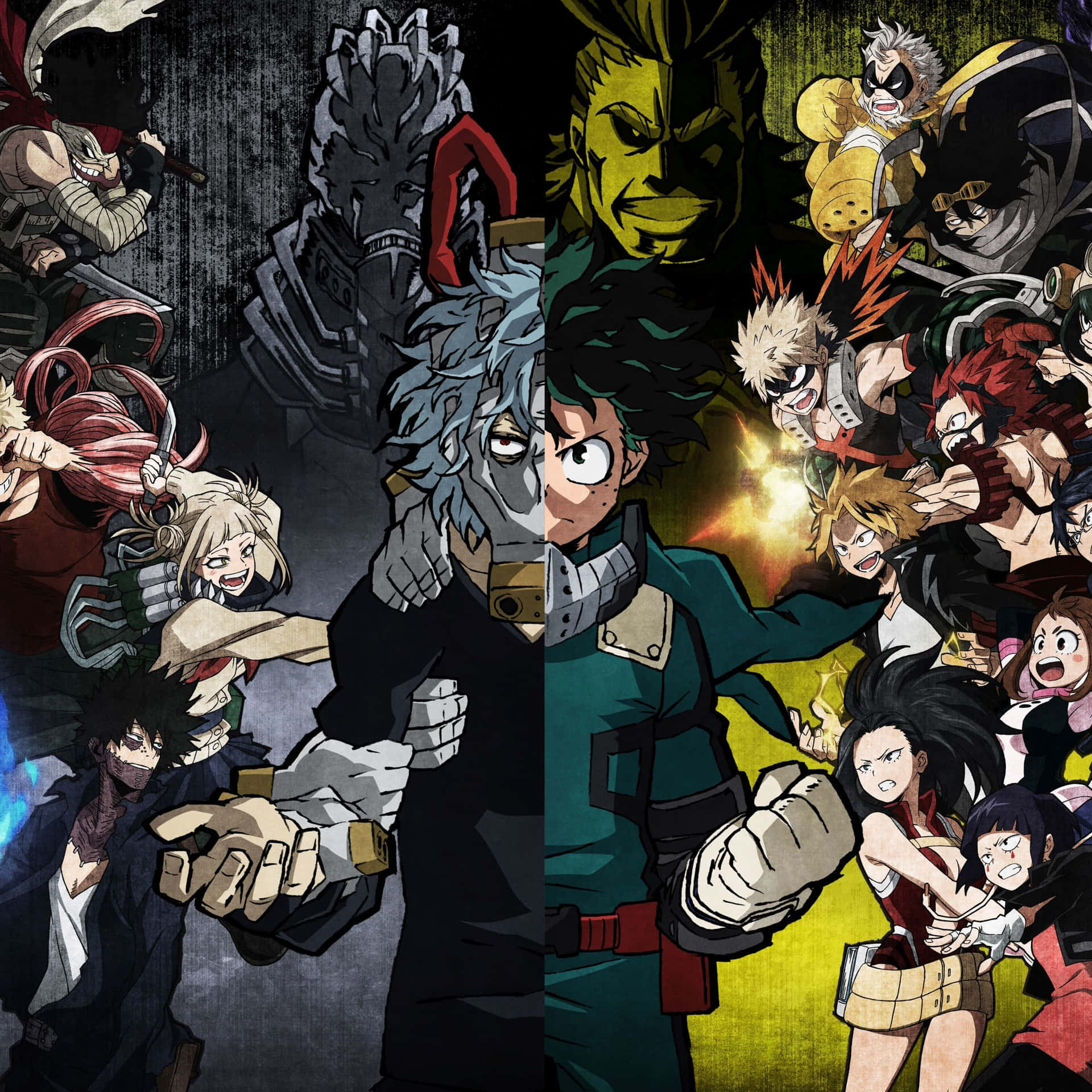 “keep Up With The Latest My Hero Academia News Wherever You Go With The My Hero Academia Ipad.” Background