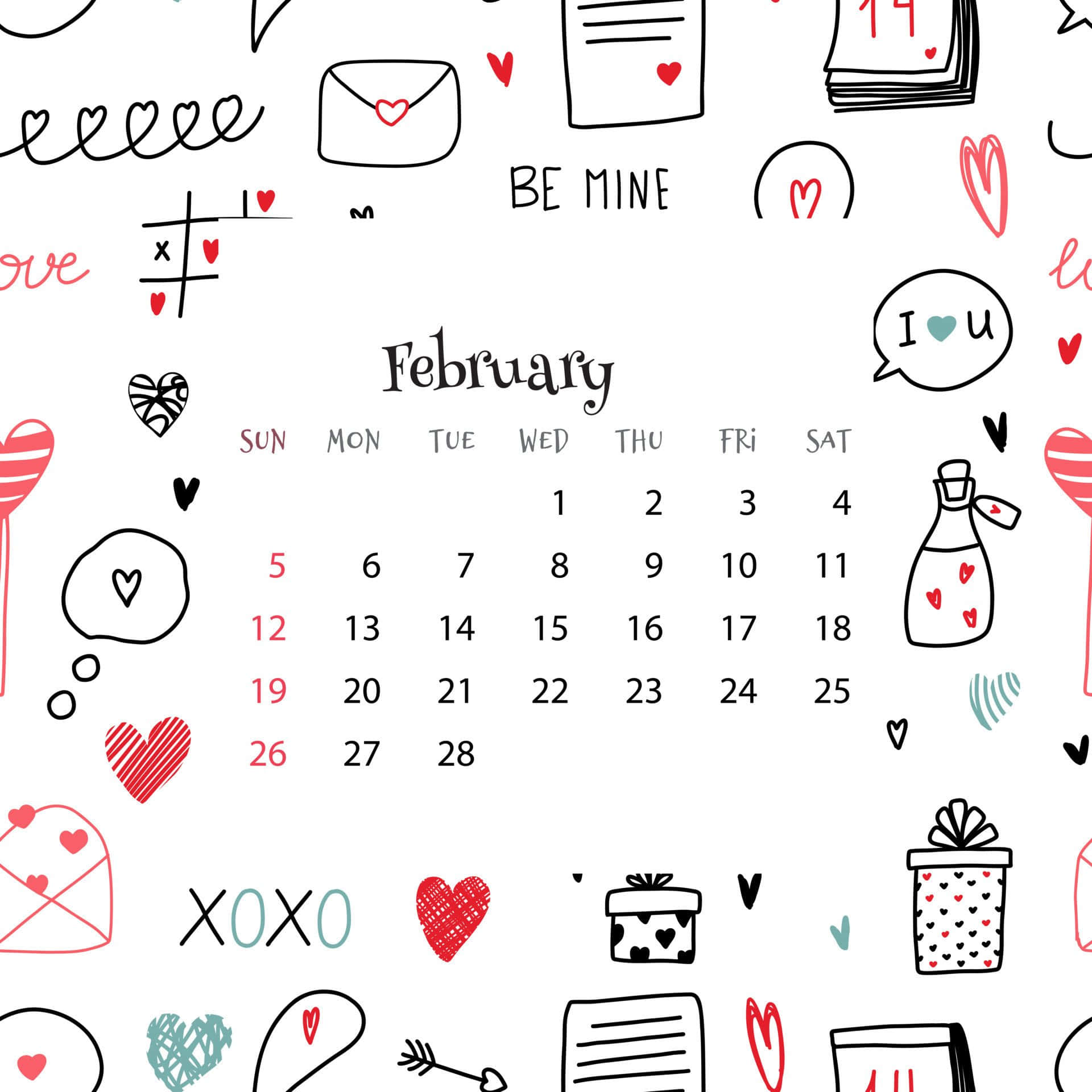 Keep Your Plans In Check With February Calendar Background