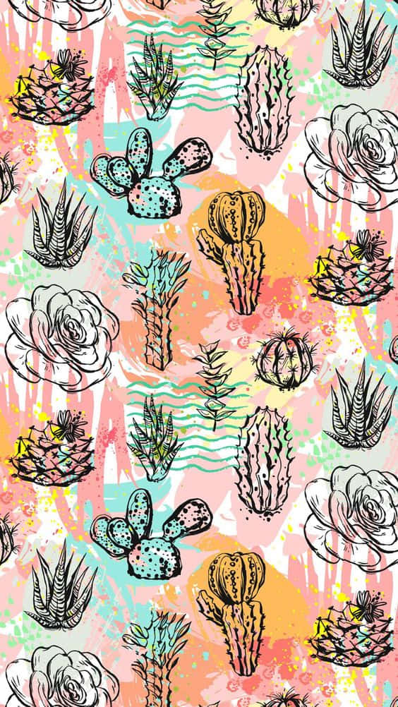 Keep Your Precious Cactus Iphone Safely Wrapped In A Rugged Case To Protect Against Accidents. Background