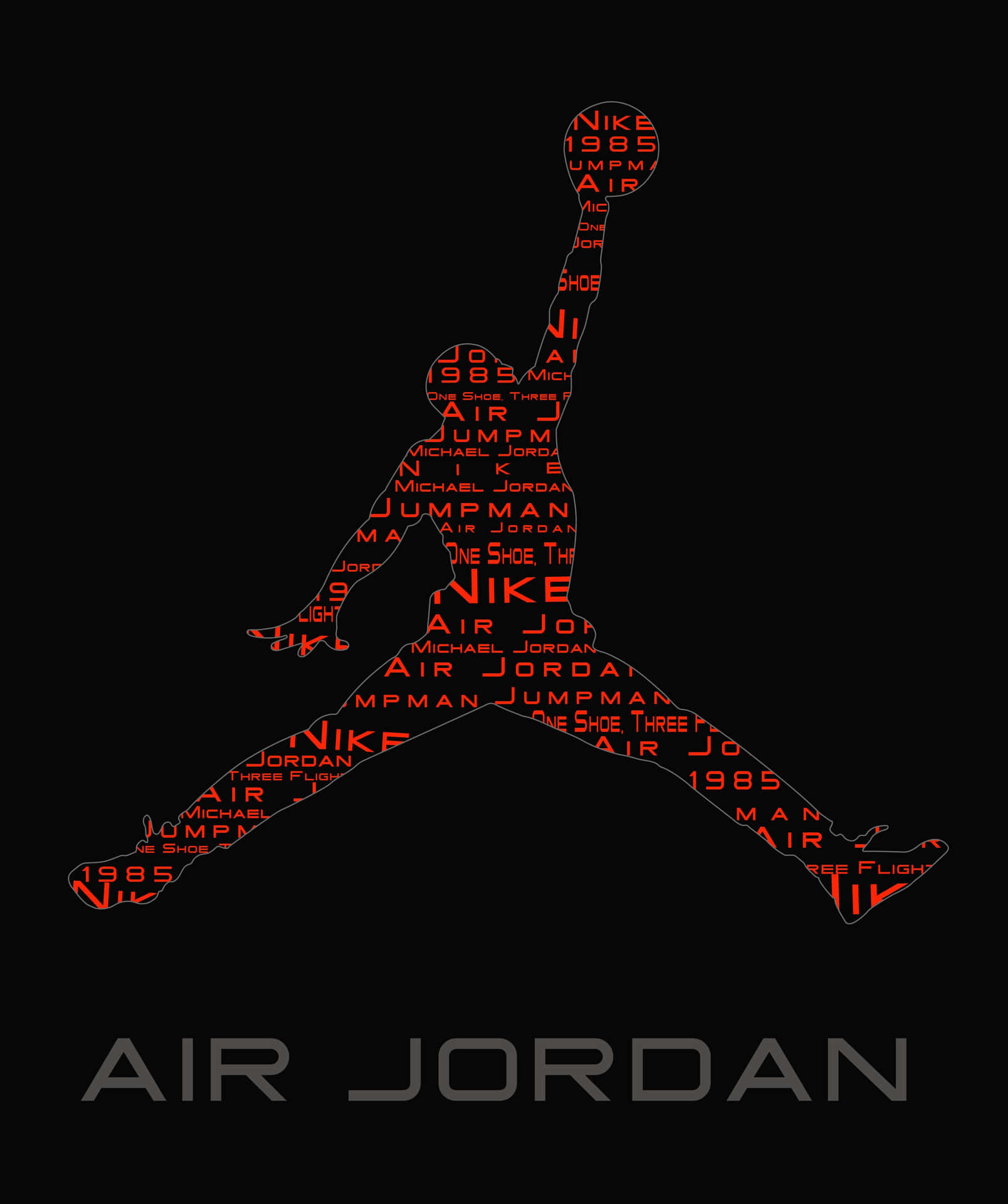 Keep Your Style Game Strong With The New Jordan Logo Phone. Background