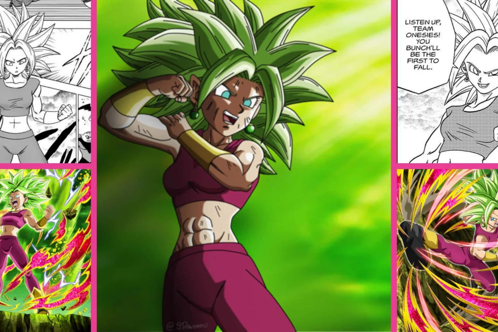 Kefla Dragon Ball Collage Background