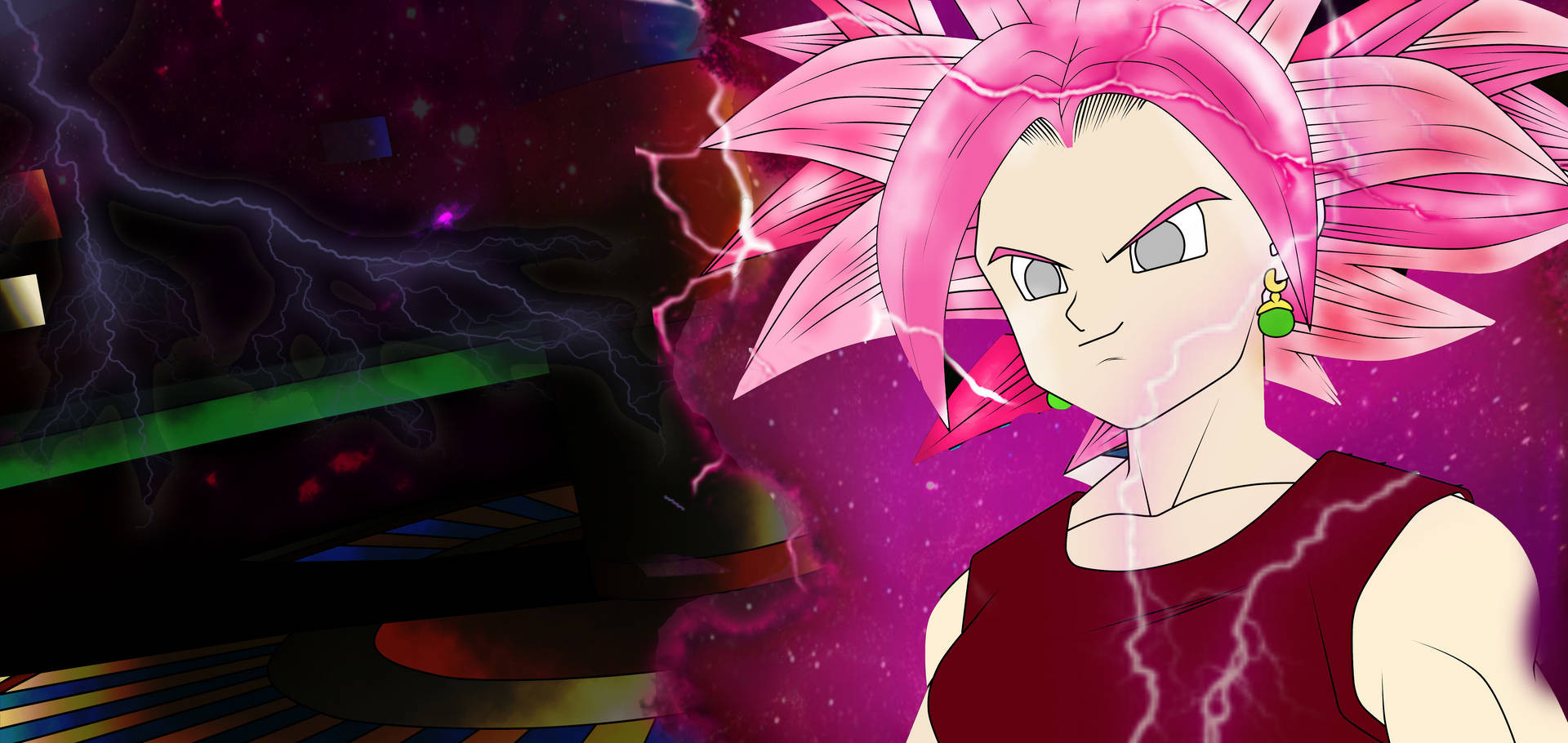 Kefla Goku Super Saiyan Background