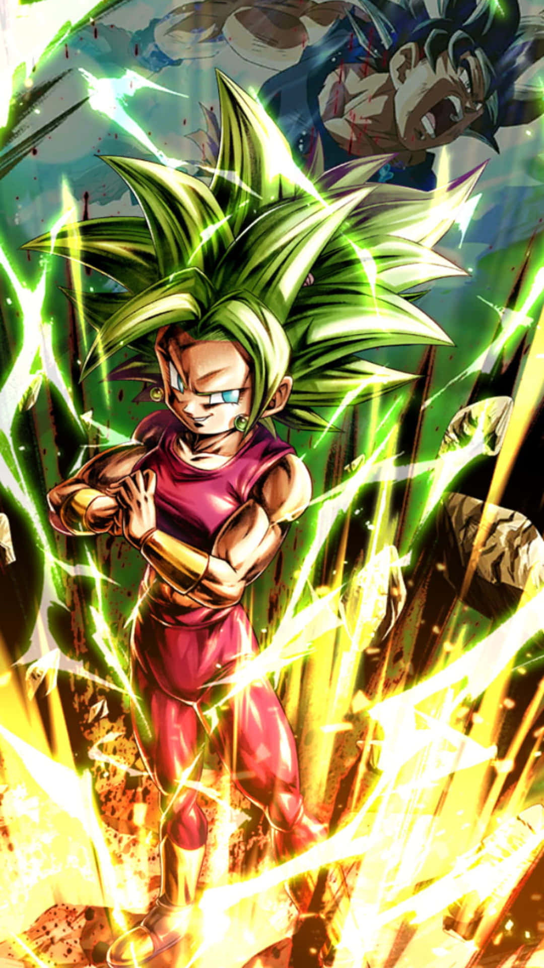 Kefla Power Unleashed Dragon Ball Super Background