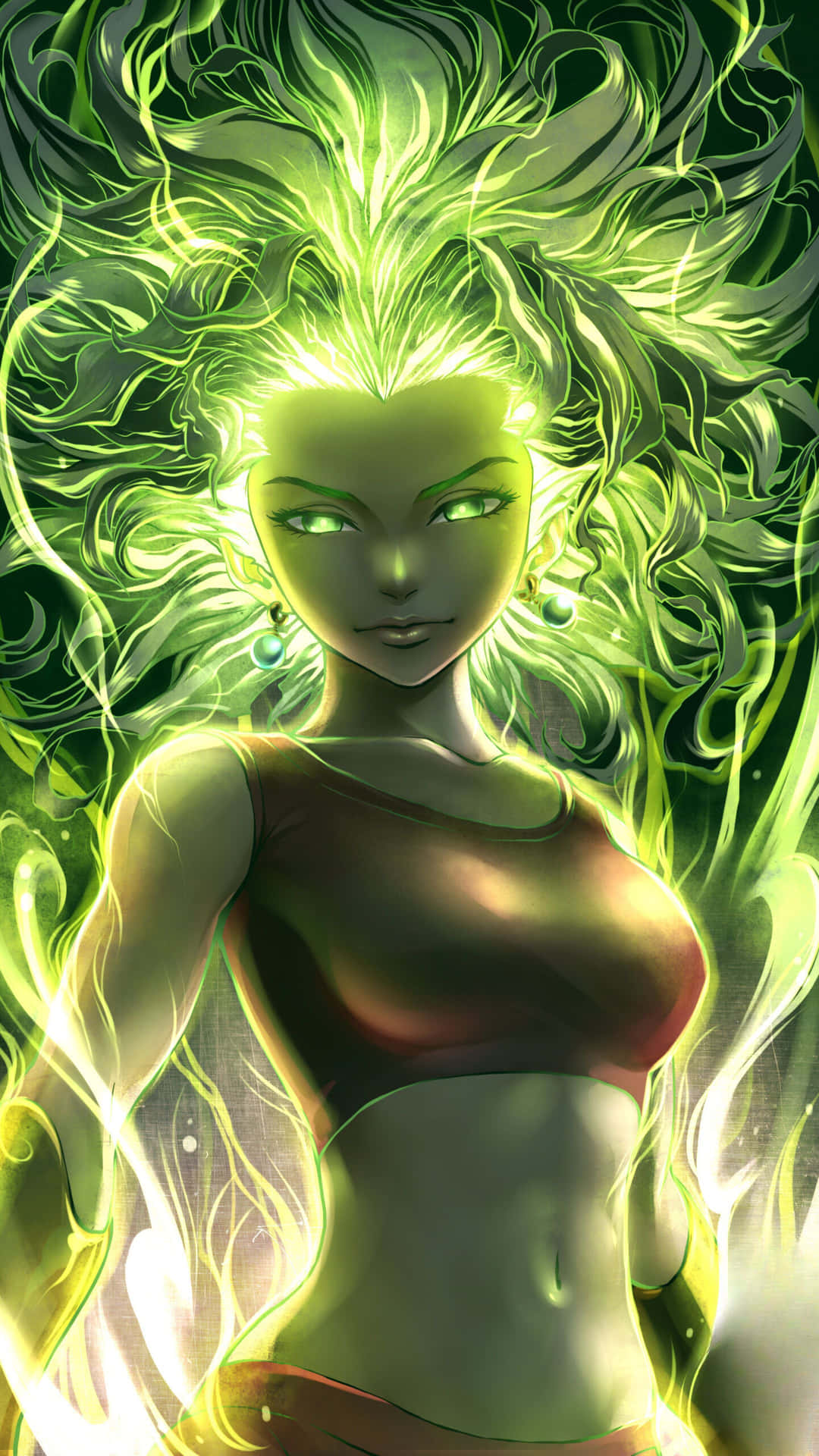 Kefla Super Saiyan Green Aura