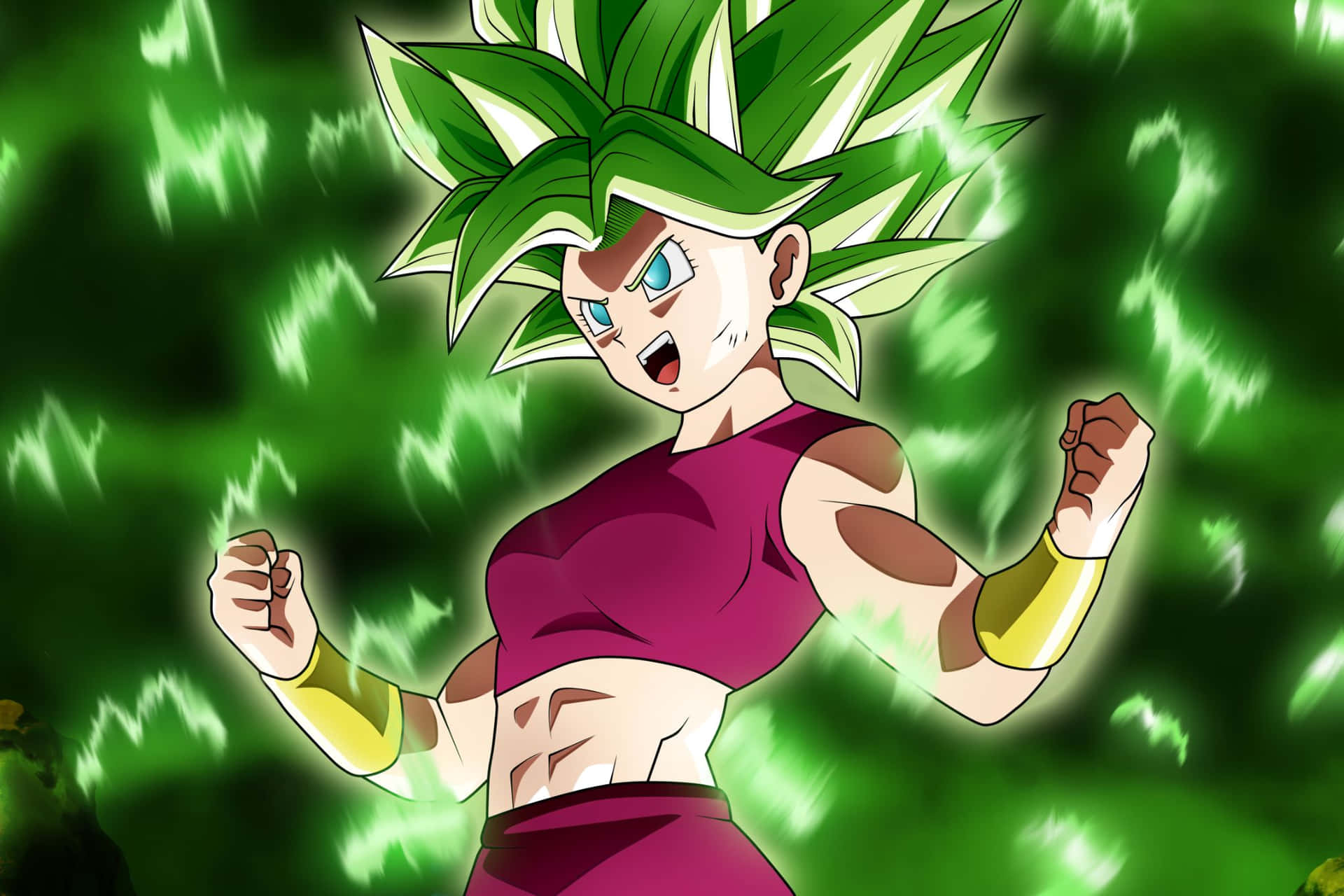 Kefla Super Saiyan Power Up Background