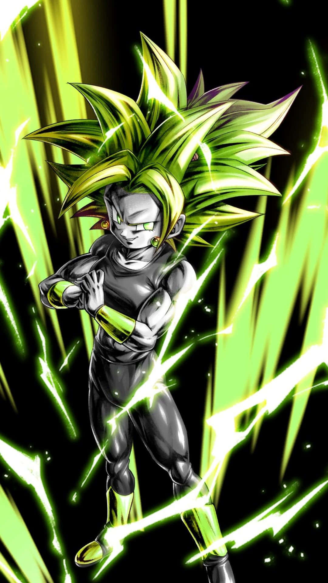 Kefla Super Saiyan Power Up Art Background