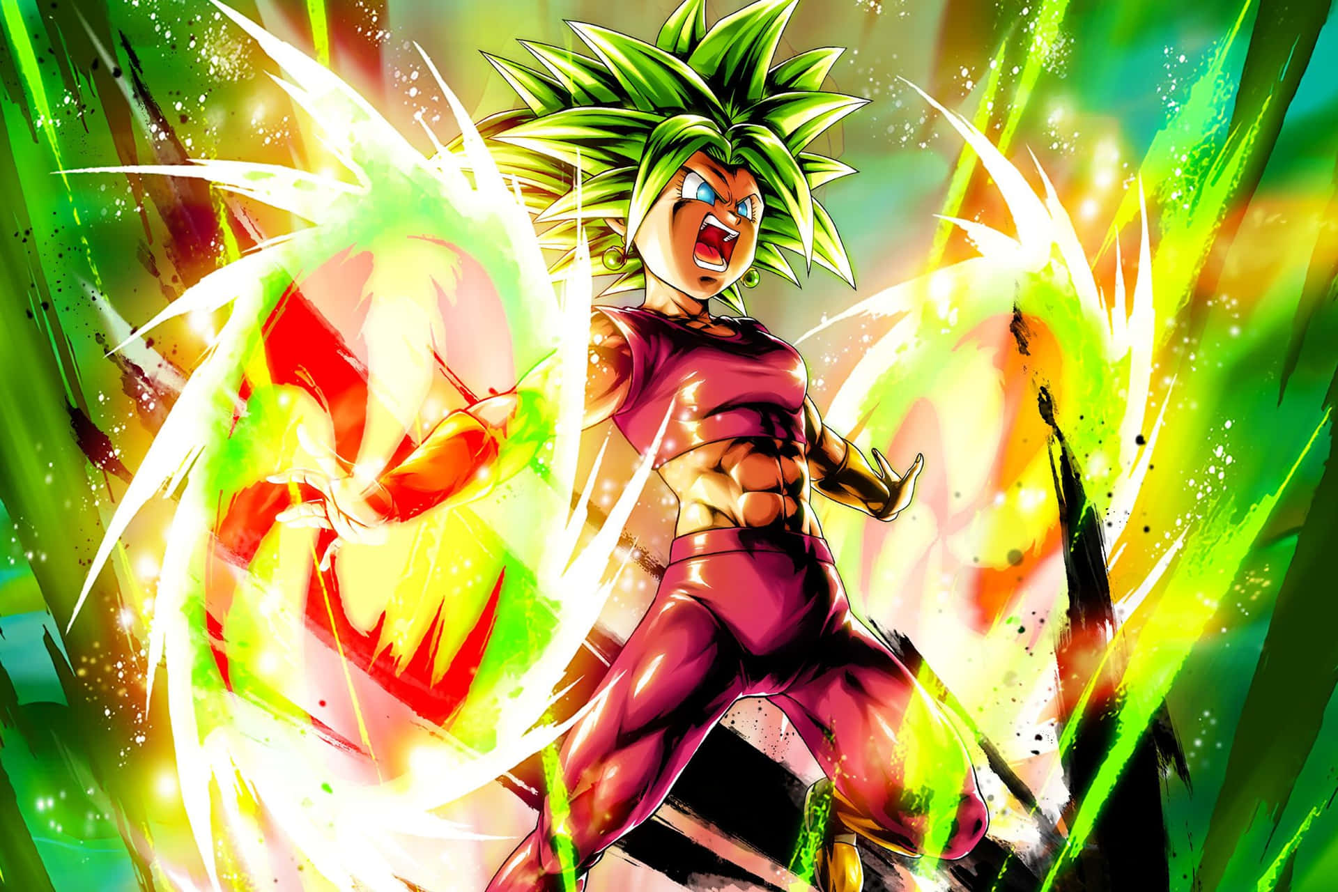 Kefla Super Saiyan Power Up Background