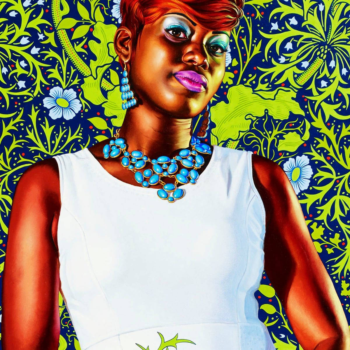 Kehinde Wiley Art Black Woman Background