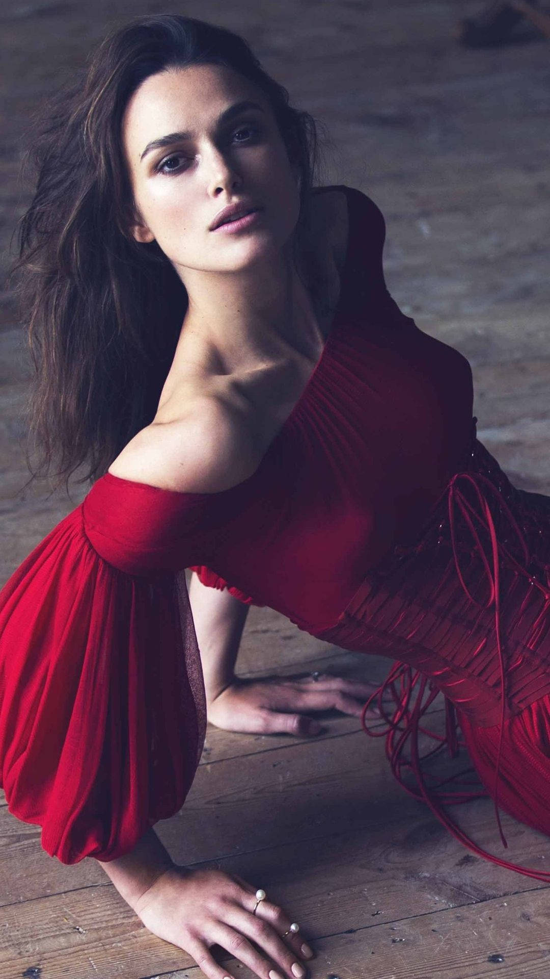 Keira Knightley Edit 2014 Red Dress Background