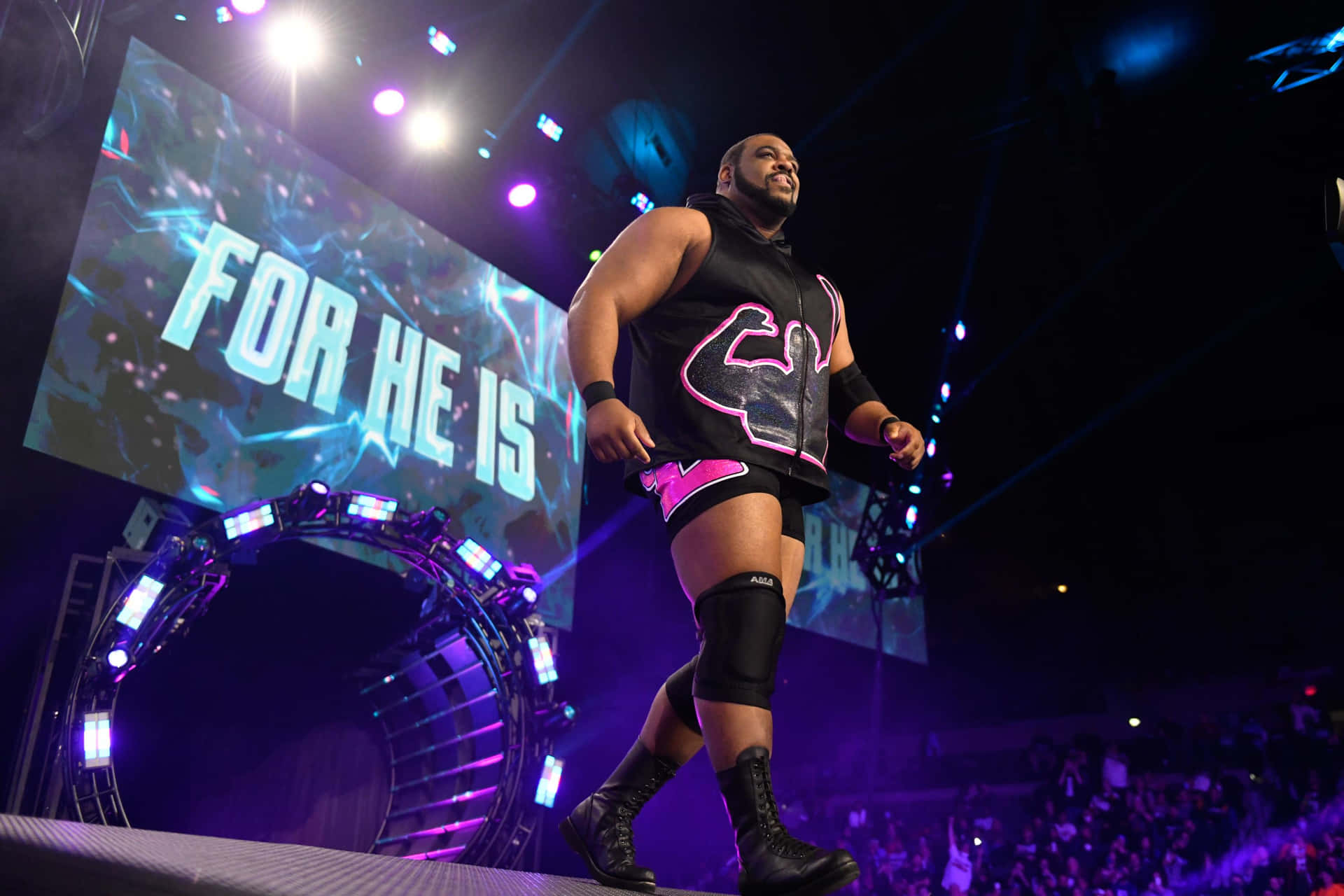 Keith Lee Aew Debut Entrance Background