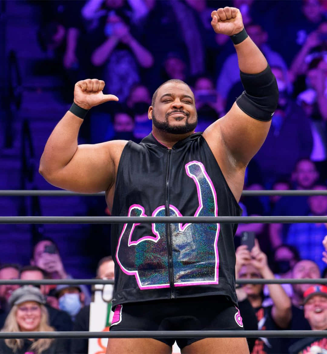 Keith Lee Aew Winner Pose Background