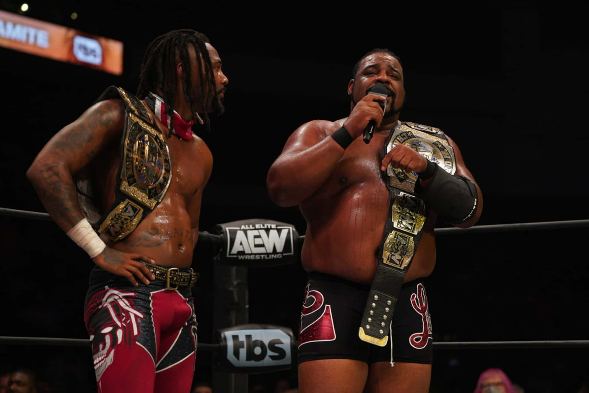 Keith Lee And Swerve Strickland - Aew Tag Team Champions Background