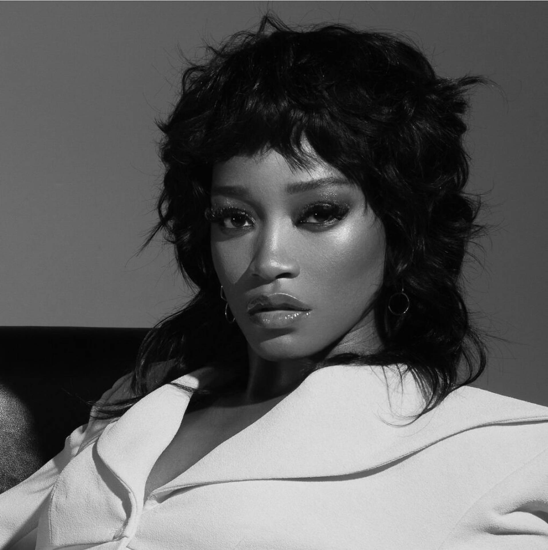 Keke Palmer Black And White Background