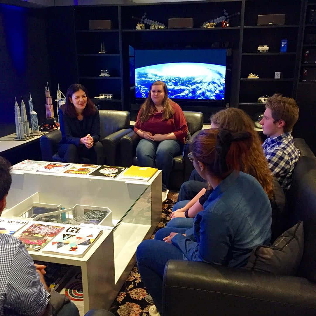 Kelly Ayotte Meeting Young People Background