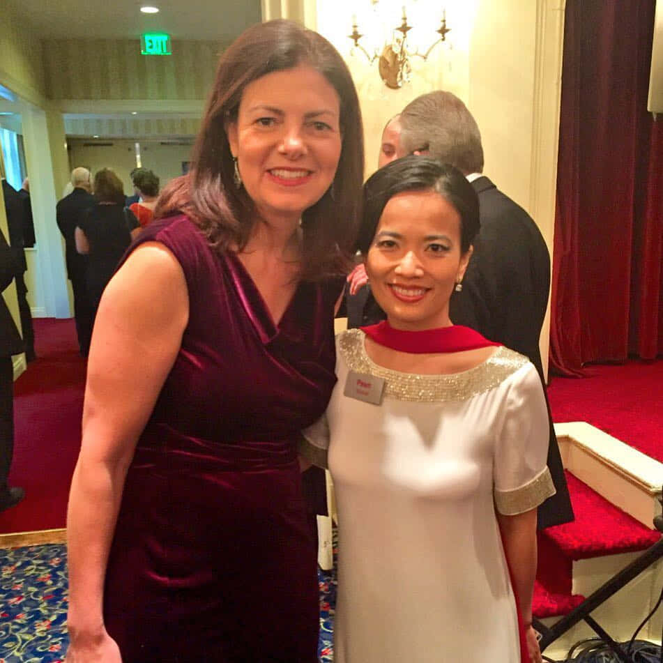 Kelly Ayotte With A Lady Background