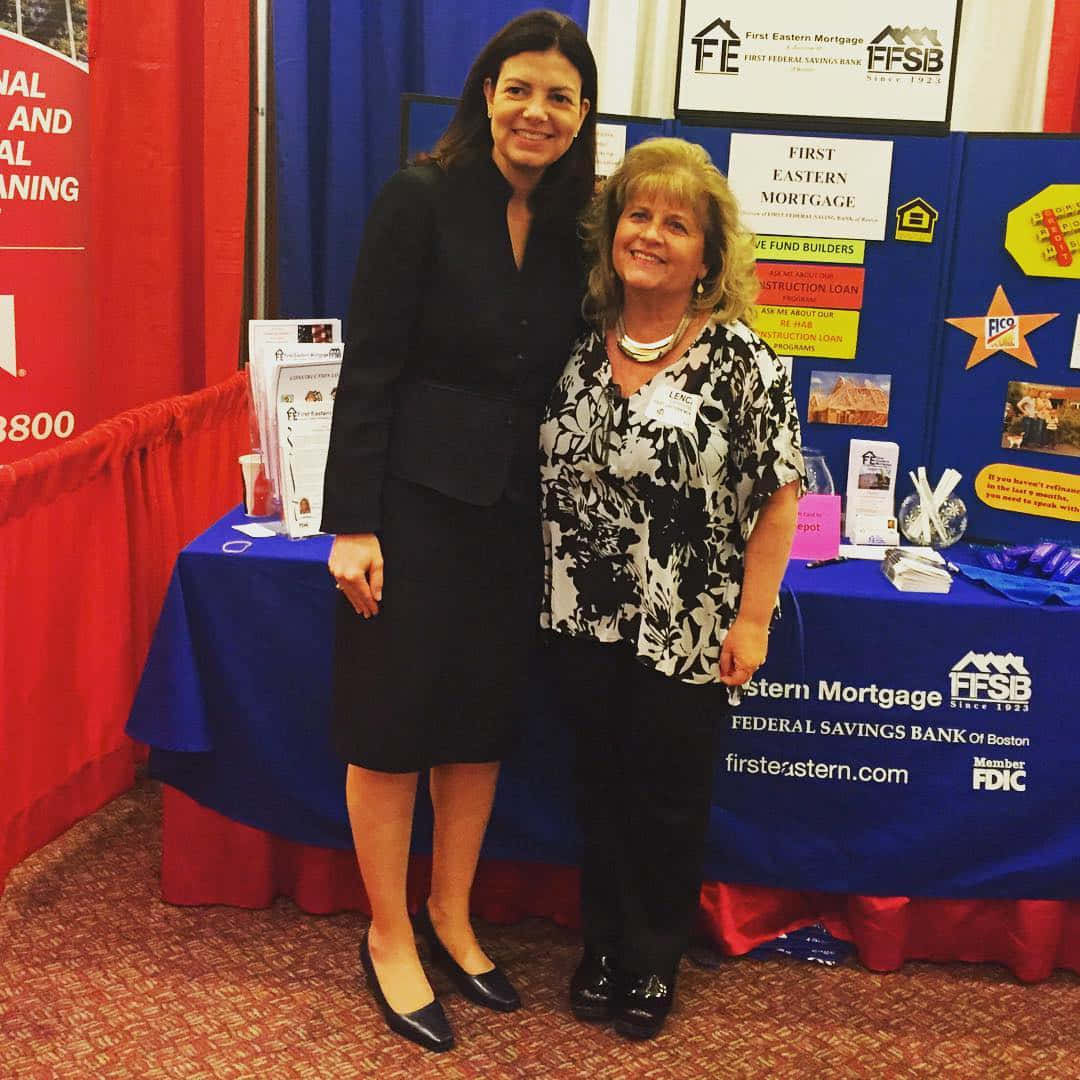Kelly Ayotte With Old Lady Background