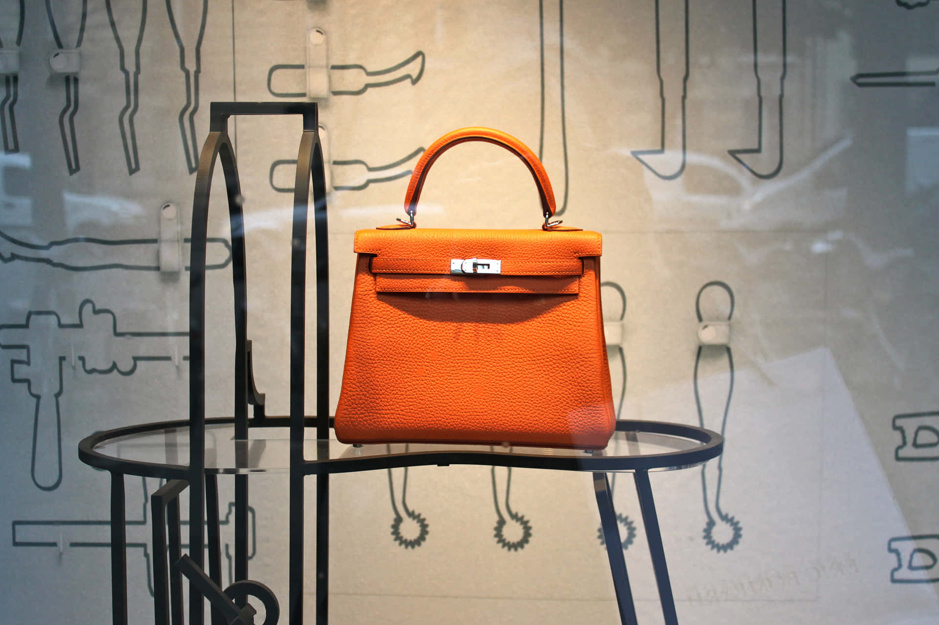 Kelly Handbag By Hermes Background