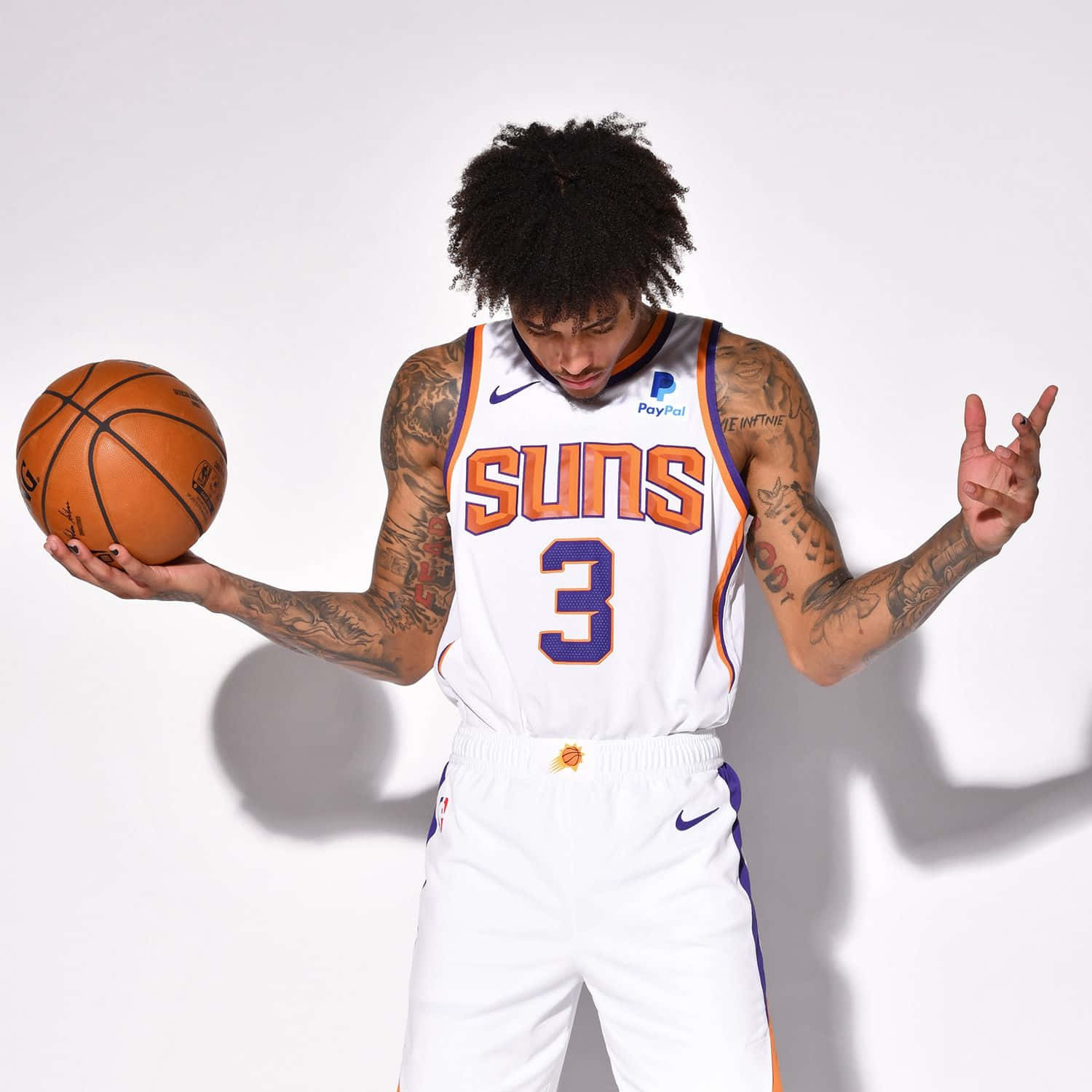 Kelly Oubre Jr. White Nike Jersey Background