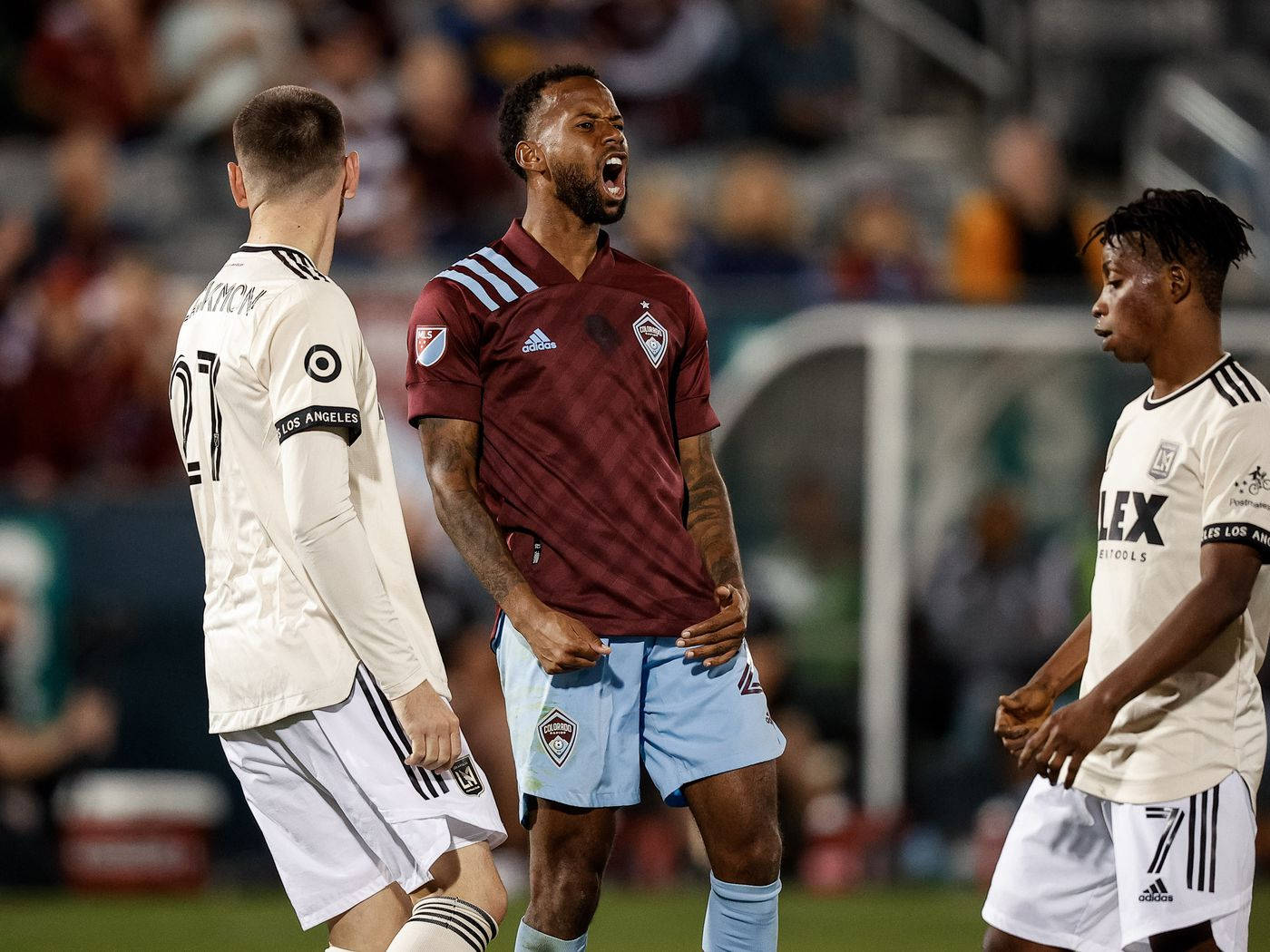 Kellyn Acosta Screaming Colorado Rapids Background