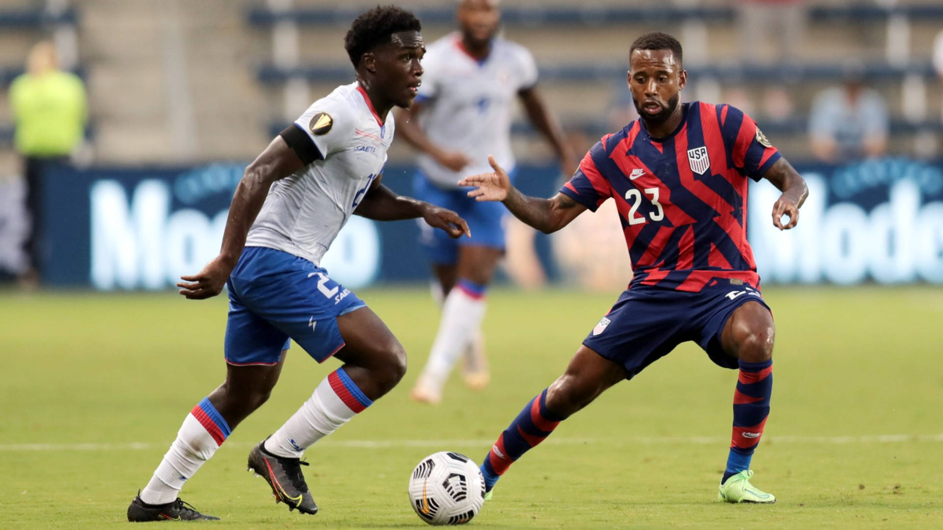 Kellyn Acosta United States Vs. Haiti Gold Cup Background