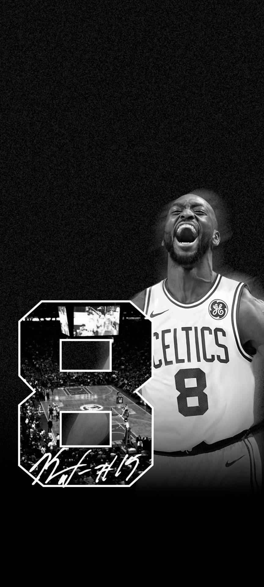 Kemba Walker Black And White Mobile Background