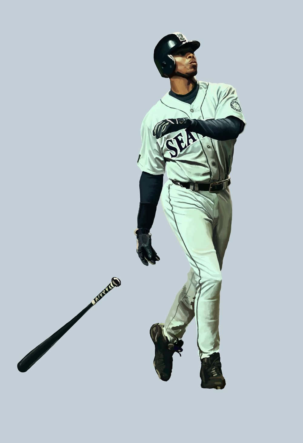 Ken Griffey Baseball Center Fielder Background