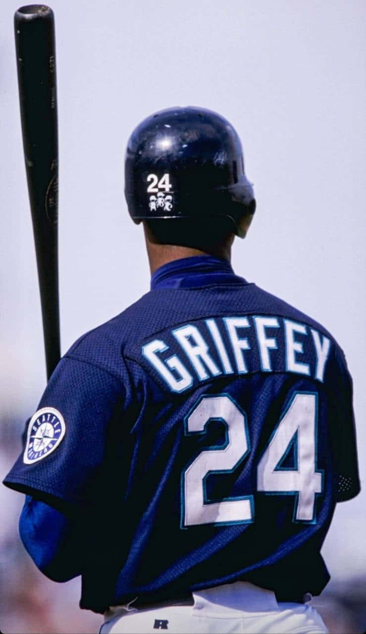 Ken Griffey Jersey Number 24 Background
