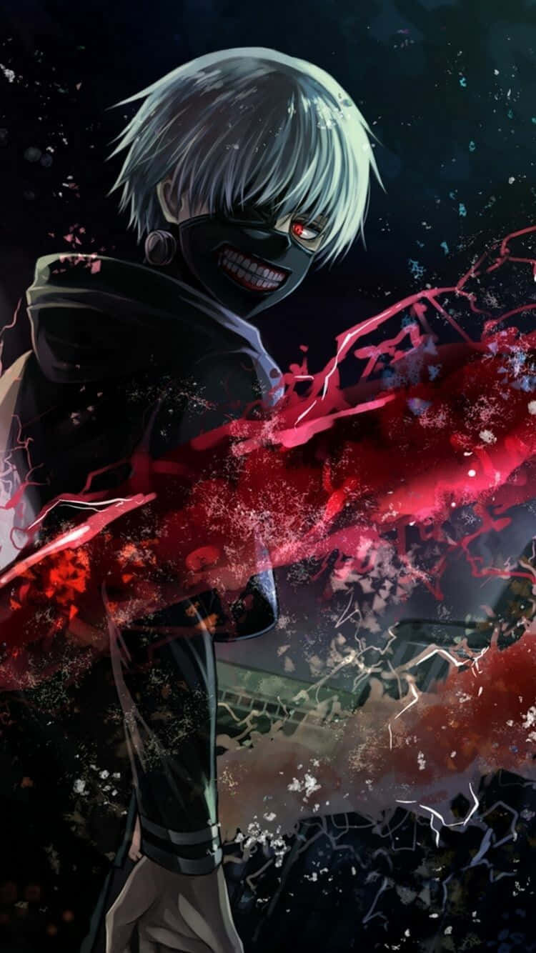 Ken Kaneki With Red Aura Tokyo Ghoul Anime